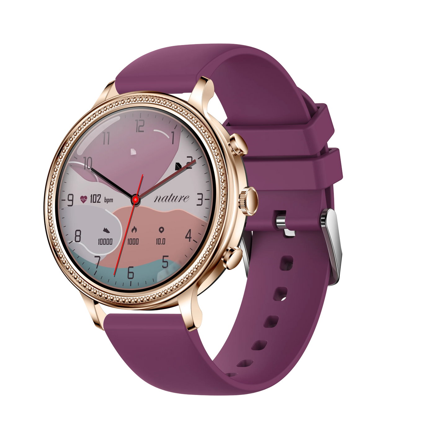 2025 Fashion V60 Relogio Smartwatch Watch 1.39inch 360*360 Round Touch Screen Sport Fitness Sleep Tracker Smart Watch Women