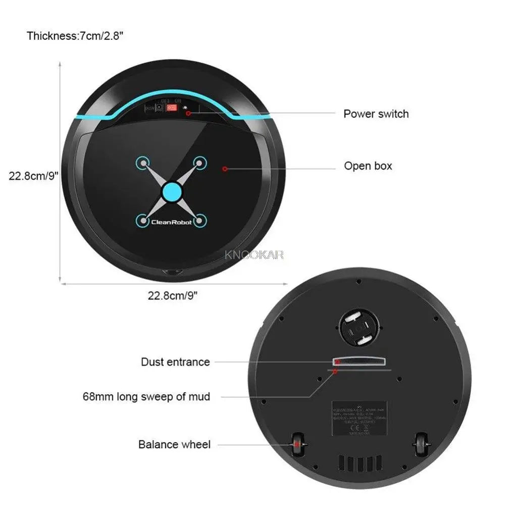Automatic Smart Robot Vacuum Cleaner Small Vacuum Cleaners Sweeping Robot Floor Dirt Auto Home USB Rechargeable Cleaning Machine