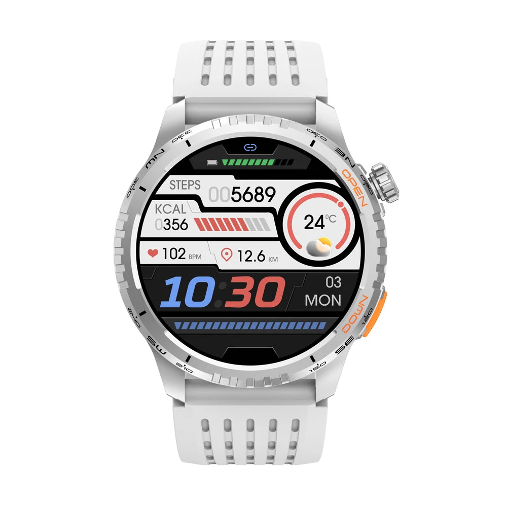 G11 Waterproof GPS Sport Smartwatch for Men 1.43inch AMOLED round Display iOS and Android Compatible Smartwatch