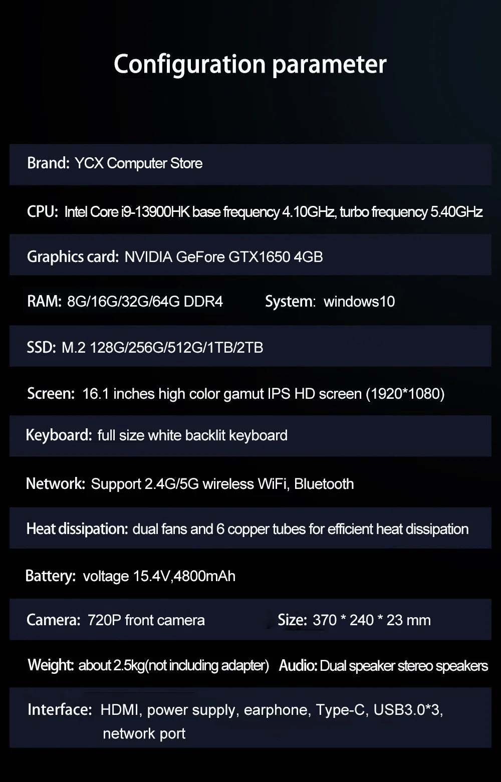 S6 laptop gamer Intel Core i9-13900HK RTX4050 6G 16.1 Inch 4800mah gaming laptop fingerprint DDR5 144 Hz lightweight laptops