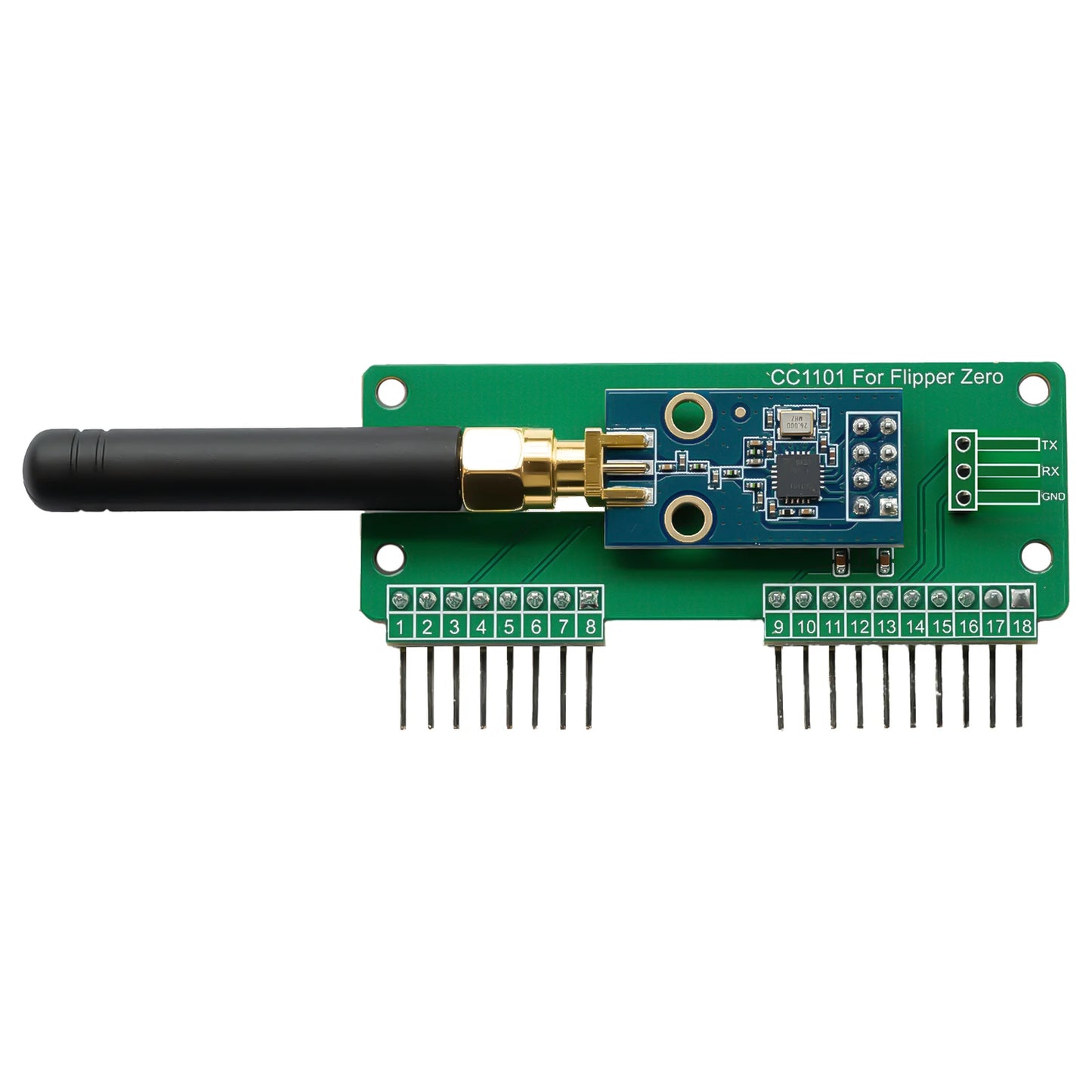 For Flipper Zero WiFi CC1101 SubGhz 433Mhz Development Board GPIO CC1101 Mouse Module For Flipper Zero Modification