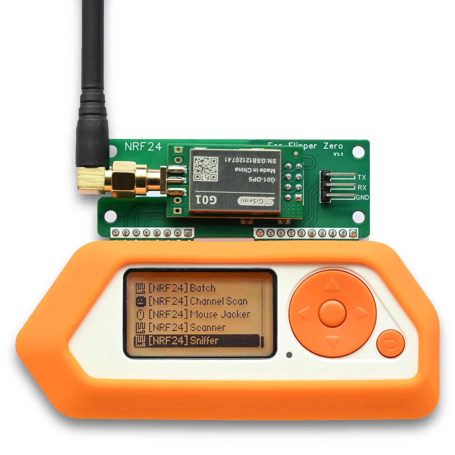 Flipper Zero NRF24 Module, Wireless Sniffer and Mouse Jacker with NRF24 GPIO, Flipper Zero Accessories, Flipper Zero dev Board