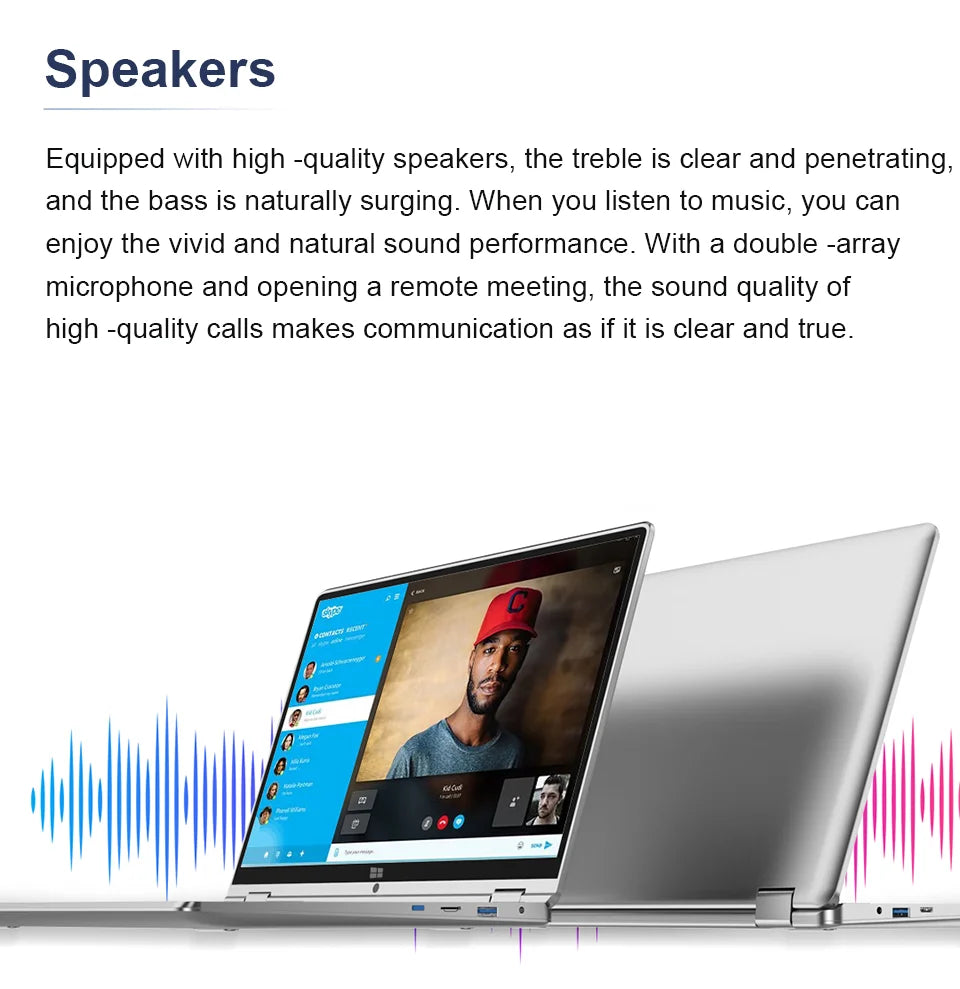 2 in 1 Laptop Computer Touch Screen 11.6" Intel Core i7-8500Y 8GB 1TB 2TB SSD Windows 11 Office Portable PC 360° Flip Notebook