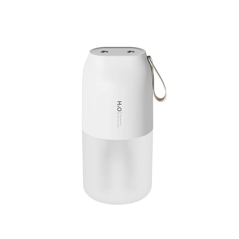 300ml Dual Sprayer Air Humidifier 2000mAh USB Rechargeable Battery Wireless Aroma Mist Maker Fogger Diffuser Light Umidificador