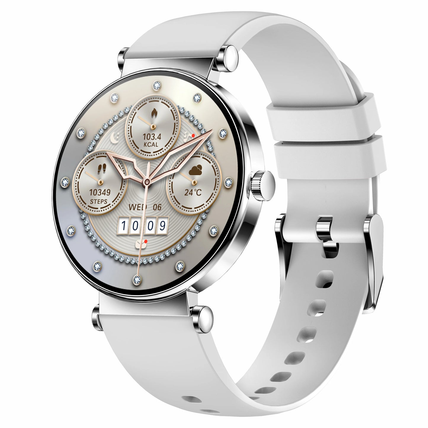 LC26 Smartwatch Lady Health Monitoring 1.32inch Amoled Screen BT Calling 6.8mm Ultra-thin Heart Rate 2025 Smart Watch Woman