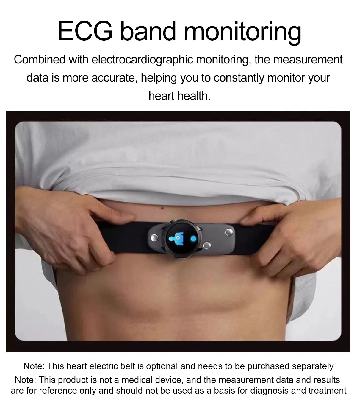 VALDUS ECG Health Smartwatch Breathing Training Precise Blood Pressure Blood Oxygen Monitoring Pulse Therapy VE57 Pro Smartwatch