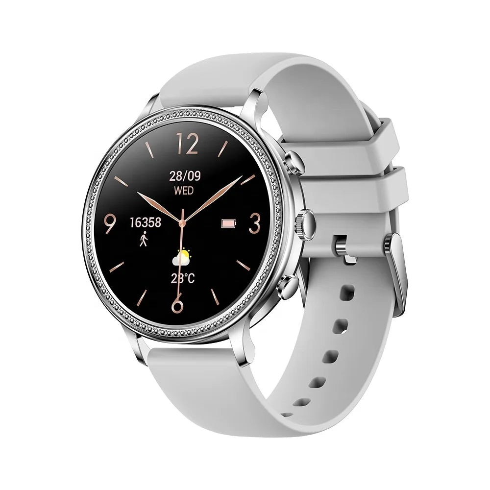 Woman Smartwatch V60 Heart Rate Monitor Bt Call Music Player Sleep Monitor Smartwatches Woman