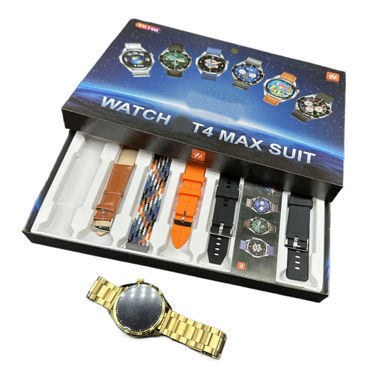 2026 New Arrivals Watch4 Max Suit 9 in 1 Set Smart Watch 7+4 Watch 4 Pro Suit Smartwatch