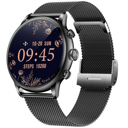 Hot Selling 2024 DT10 Smart Watch Women with 1.39 Inches Full Round Screen Two Straps Women's Health Smartwatch Support OEM