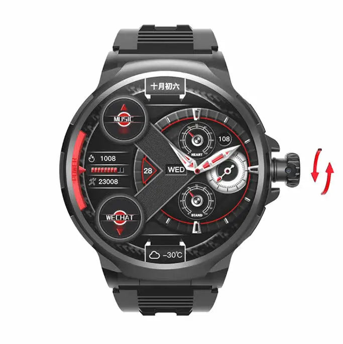 2025 4G G100 Smart Phone Watch 1.85Inch 1050mAH GPS Positioning Navigation HD Camera Video Call Sports Smartwatch