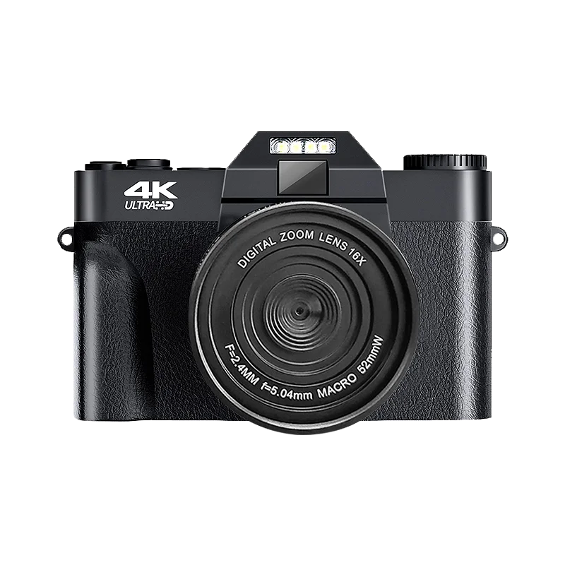 4K Photography Digital Camera 48MP Autofocus Vlogging Video Camera with 16x Digital Zoom Anti-Shake Compact Travel Camera