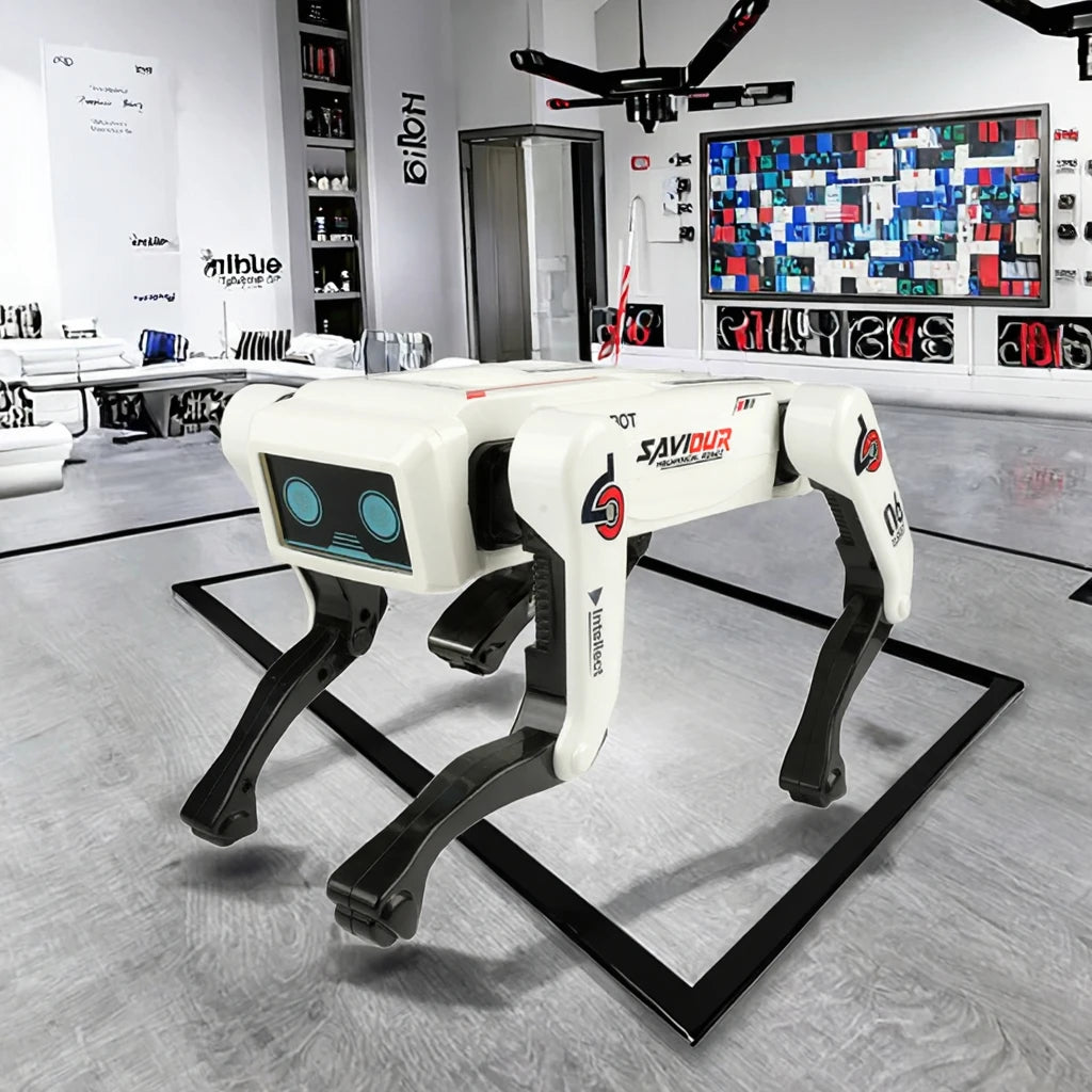 AI Intelligent Smart Robot Dog Toy Voice Command & Mobile Phone Remote Control with Language Interaction Programming