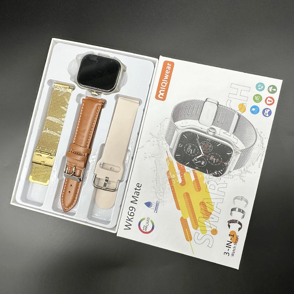 Smart Watch Reloj Inteligente WK69 ultra Series 9 T500 T800 T900 ultra Smartwatch Smart Touch Watch for Men Women 2024