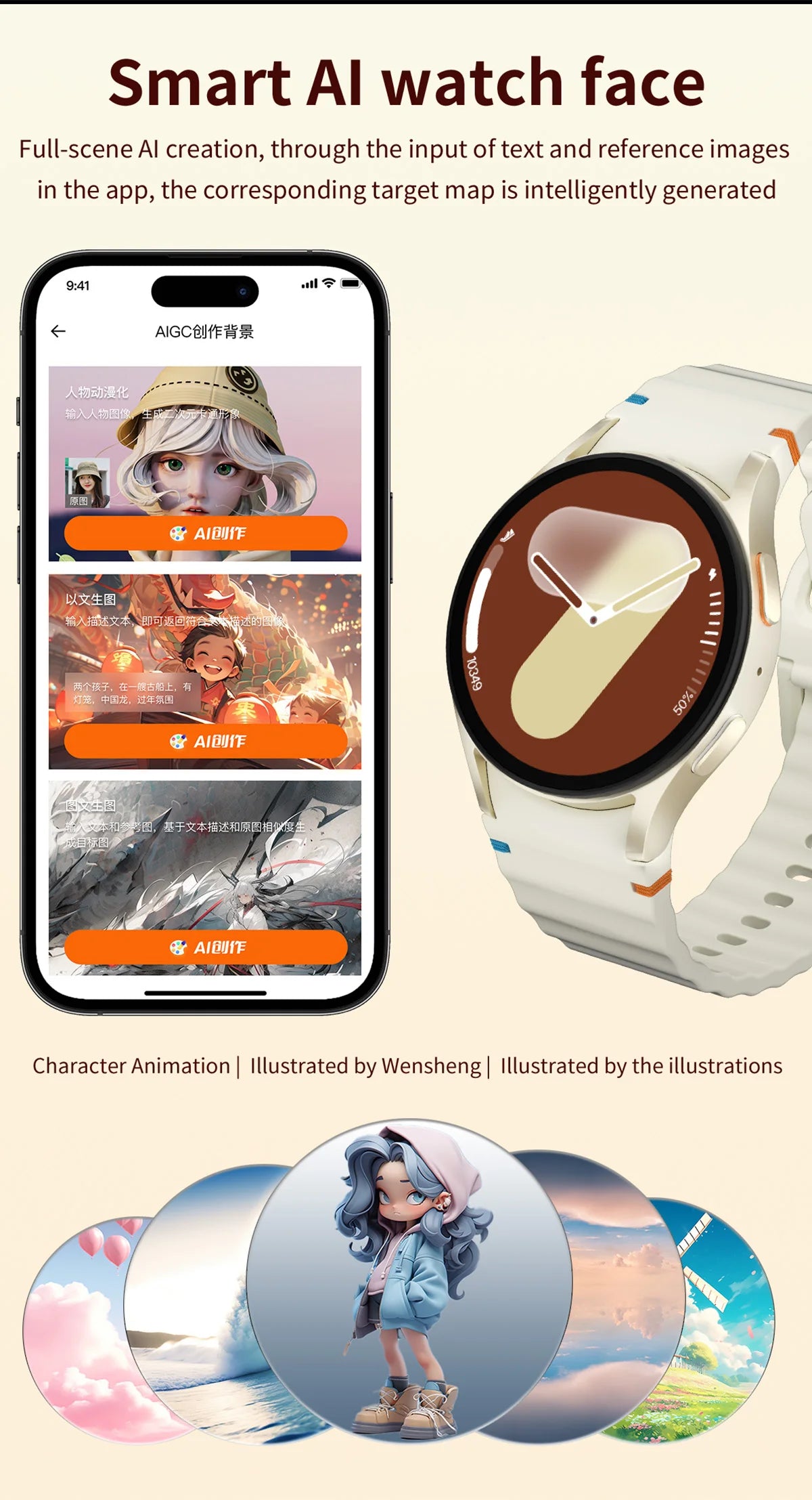 VALDUS Blood Pressure Blood Oxygen Monitoring 1.3 Inch AMOLED Screen Smartwatch Weather Forecast HD WATCH7 Mini Smart Watch