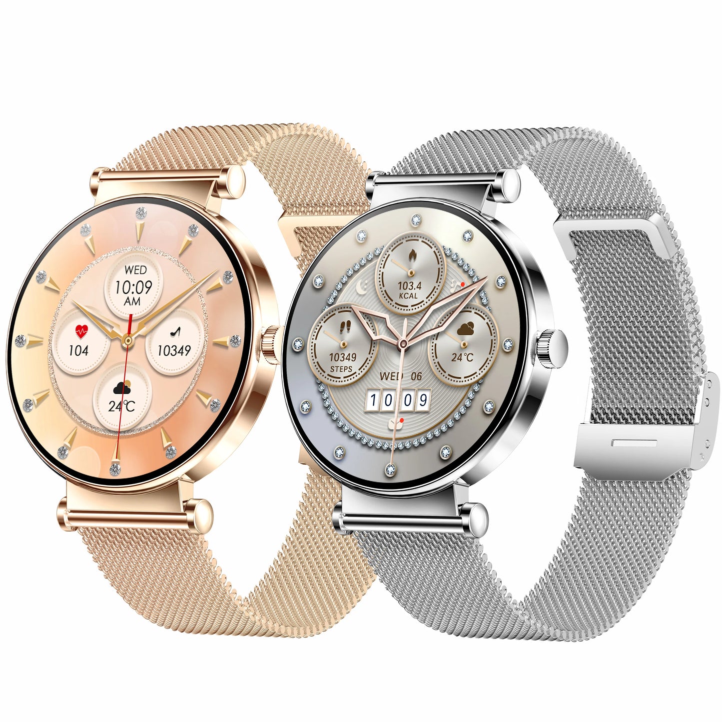 LC26 Smartwatch Lady Health Monitoring 1.32inch Amoled Screen BT Calling 6.8mm Ultra-thin Heart Rate 2025 Smart Watch Woman