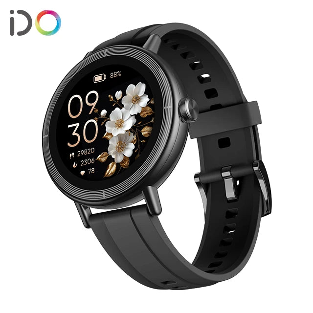 AI Voice Touch Screen Smartwatch 290mAh Battery IP68 Waterproof BT Call Answering Menstrual Reminder Fashionable Silicone