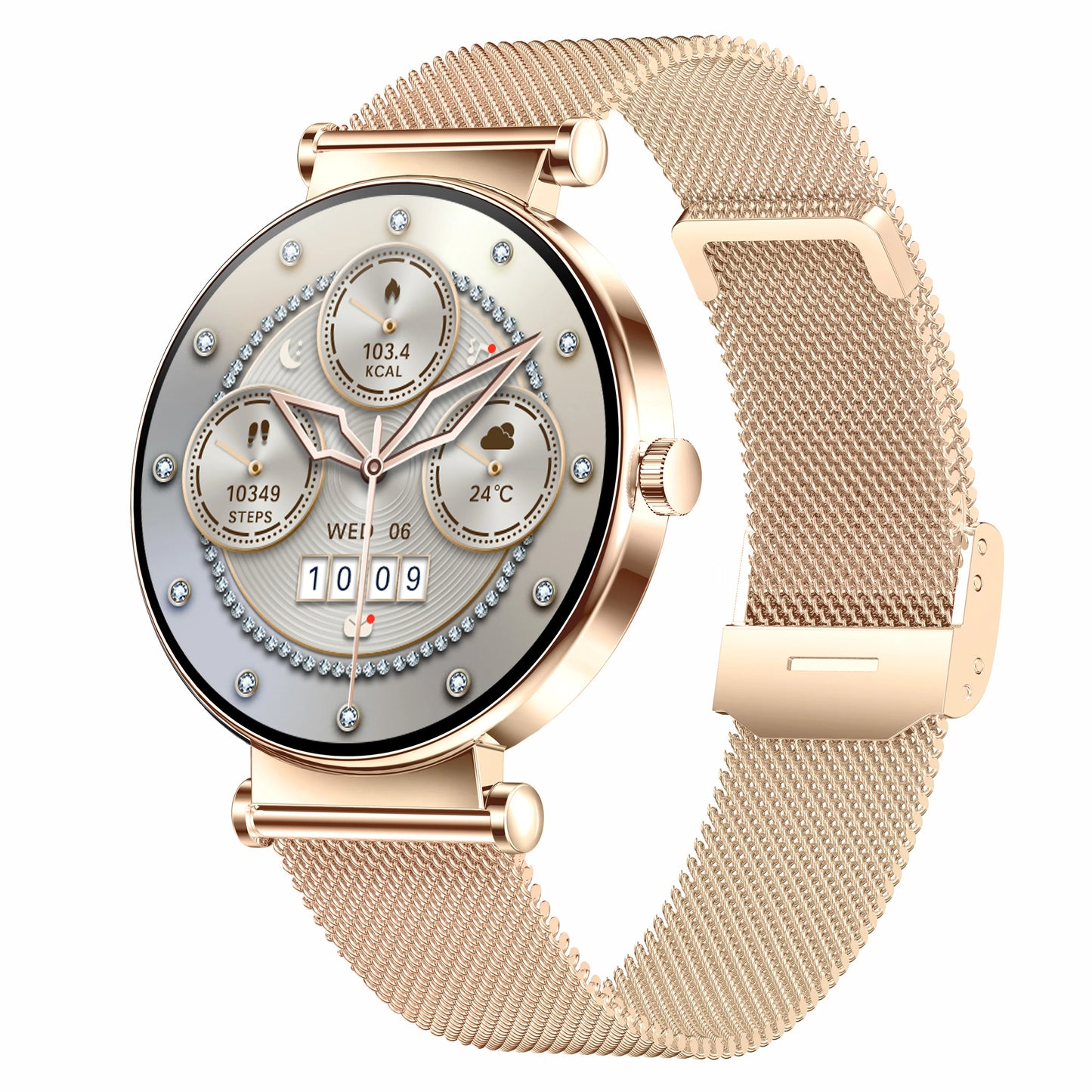 LC26 Smartwatch Lady Health Monitoring 1.32inch Amoled Screen BT Calling 6.8mm Ultra-thin Heart Rate 2025 Smart Watch Woman