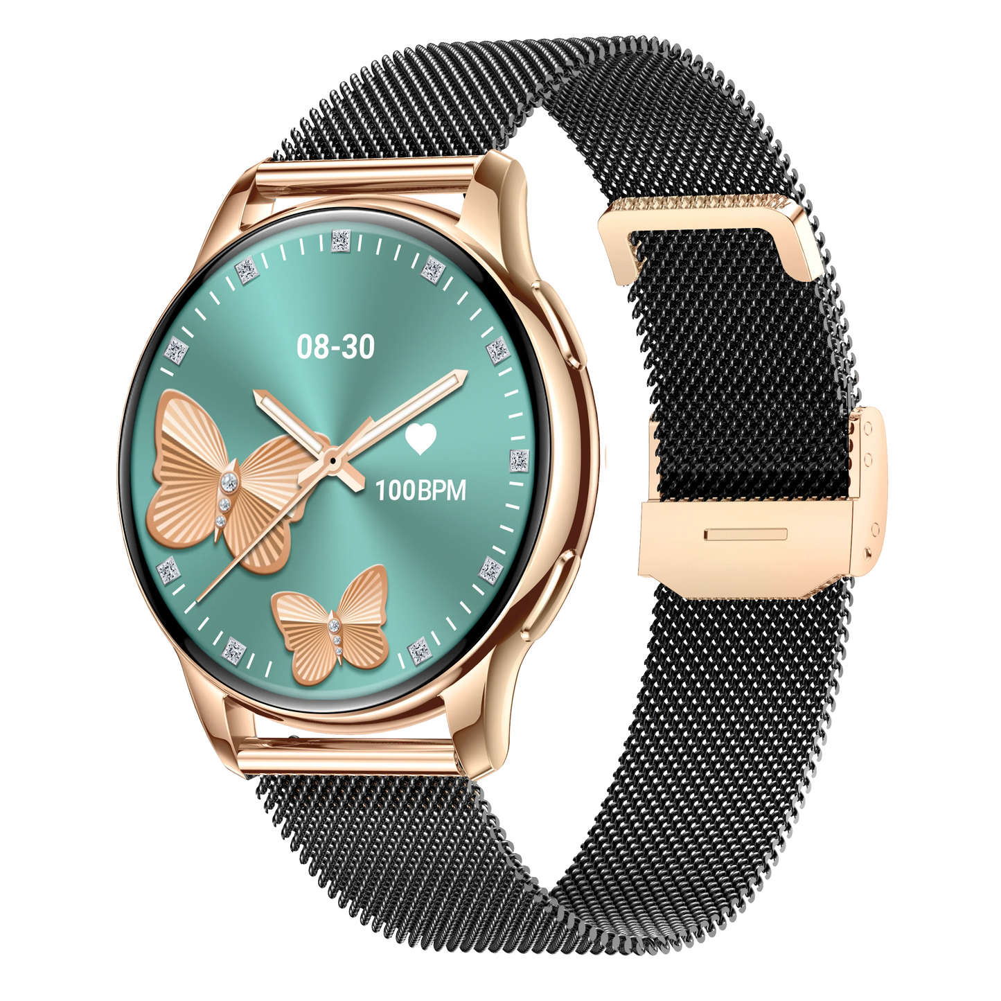 2024 New Arrival Lady Smart Watch Y11 Women's Health Heart Rate 1.32" Amoled Screen IP68 Waterproof BT Call Fashion Smartwatch