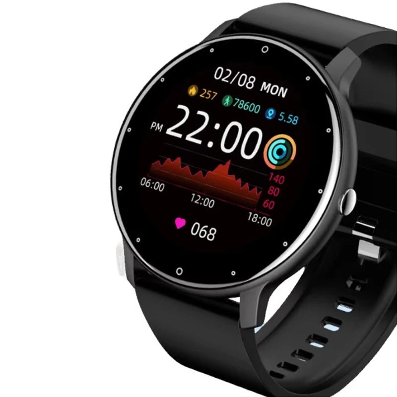 Sanvnet ZL02C Pro Hot Selling Android Smartwatch IP67 Waterproof Round Bracelet Heart Rate Sleep Sports Monitor Smart Watches