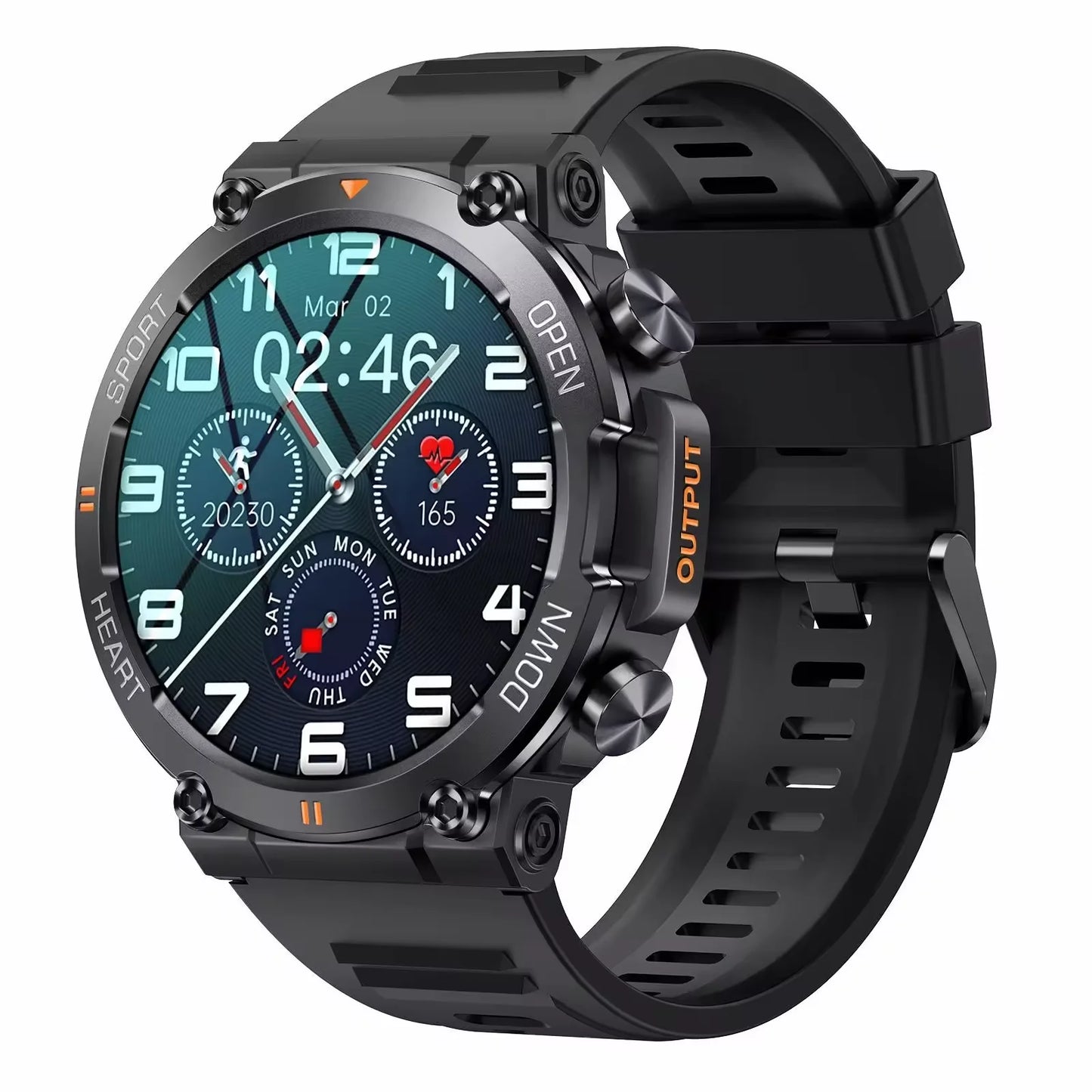 K56 Pro New 2024 Heart Rate Android BT Call Music Fitness Smartwatch Inform Messages Mujer Men Round Smart Watch