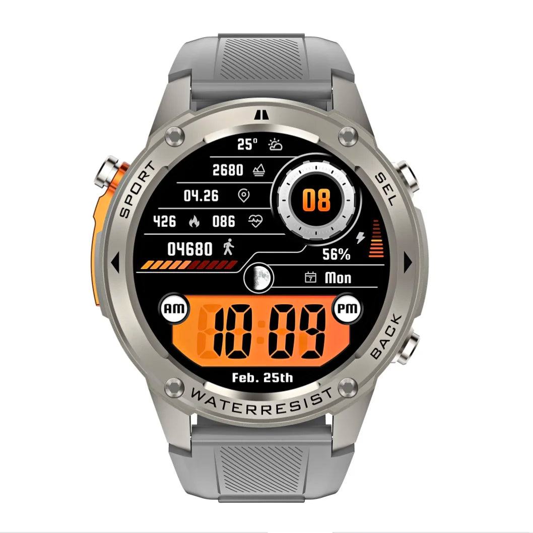 Latest GPS Smart Watch AMOLED Full Touch IP69K Waterproof Smartwatch for Men Gold Watch 5.3BLE BT Calling Smartwatch Android IOS