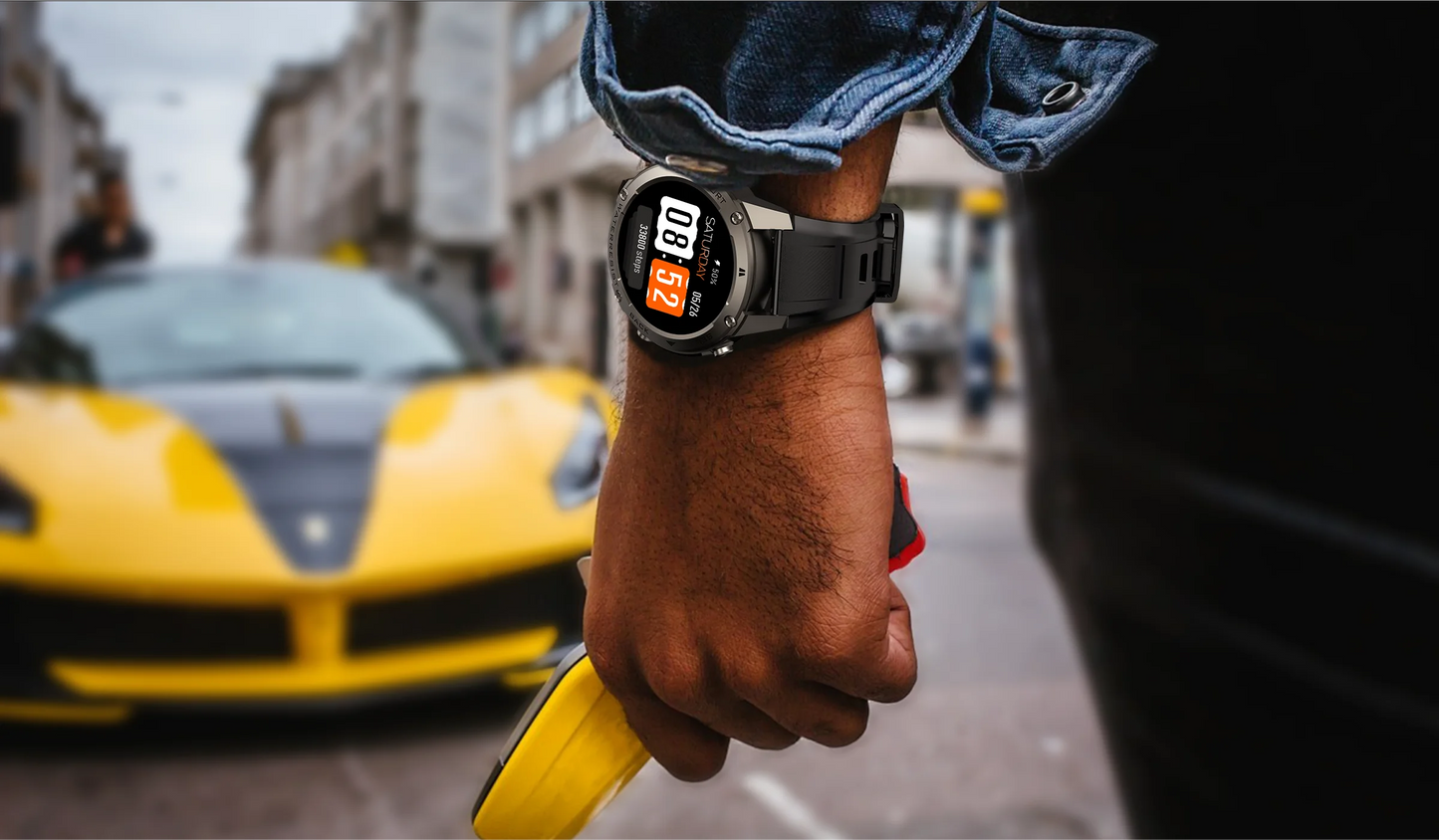 Latest GPS Smart Watch AMOLED Full Touch IP69K Waterproof Smartwatch for Men Gold Watch 5.3BLE BT Calling Smartwatch Android IOS