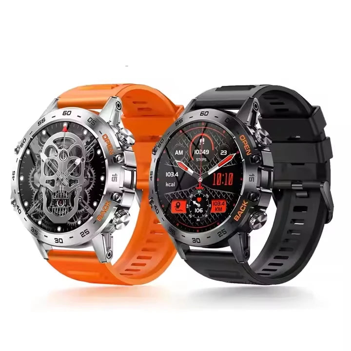 2025 Outdoor Sport Smartwatch 1.39 Round Screen 400mAh Battery Health Heart Rate Monitoring Waterproof K52 Smart Watch