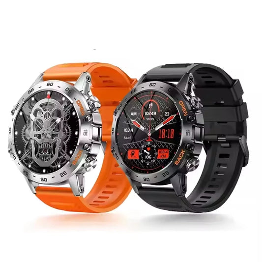 2025 Outdoor Sport Smartwatch 1.39 Round Screen 400mAh Battery Health Heart Rate Monitoring Waterproof K52 Smart Watch