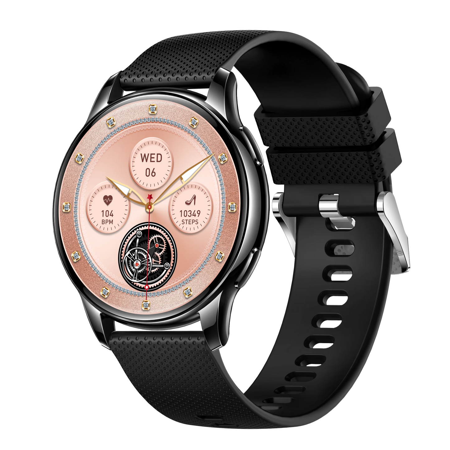 2024 New Arrival Lady Smart Watch Y11 Women's Health Heart Rate 1.32" Amoled Screen IP68 Waterproof BT Call Fashion Smartwatch