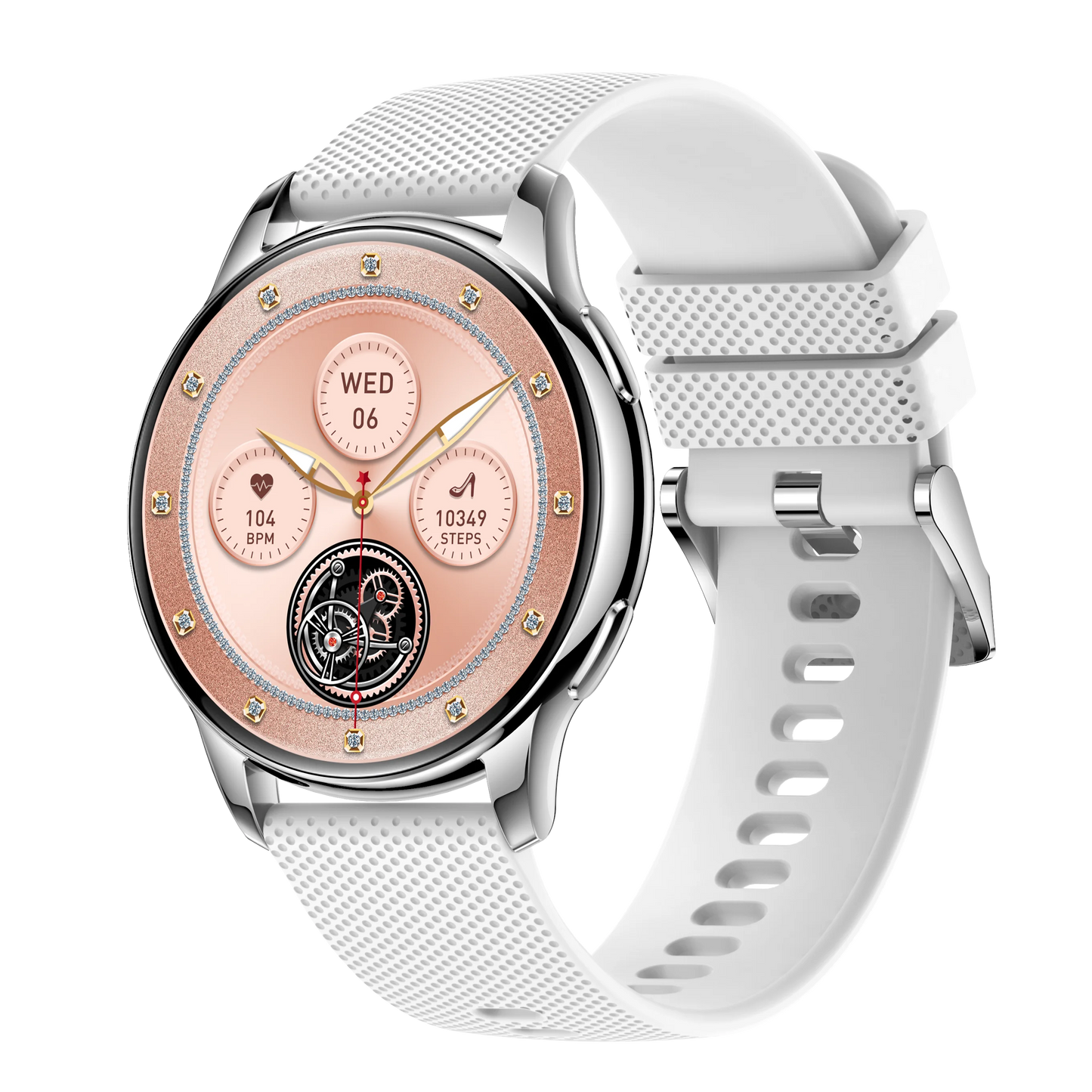 2024 New Arrival Lady Smart Watch Y11 Women's Health Heart Rate 1.32" Amoled Screen IP68 Waterproof BT Call Fashion Smartwatch