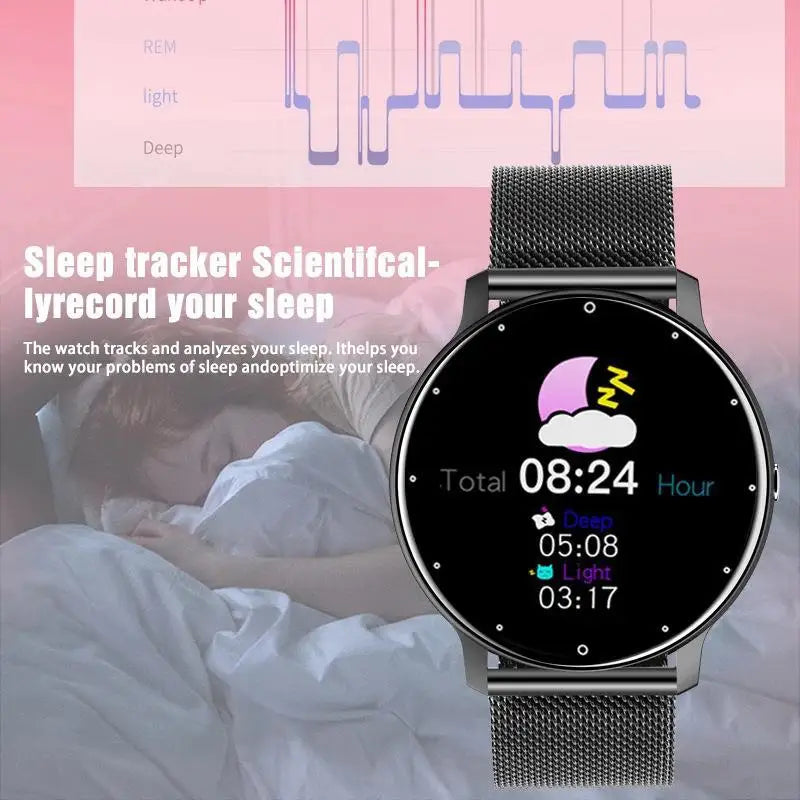 ZL02 Men Women Original Fashion Casual Smartwatch for IOS Android Message Reminder Sleep Monitor Heart Rate Mens Smart Watch