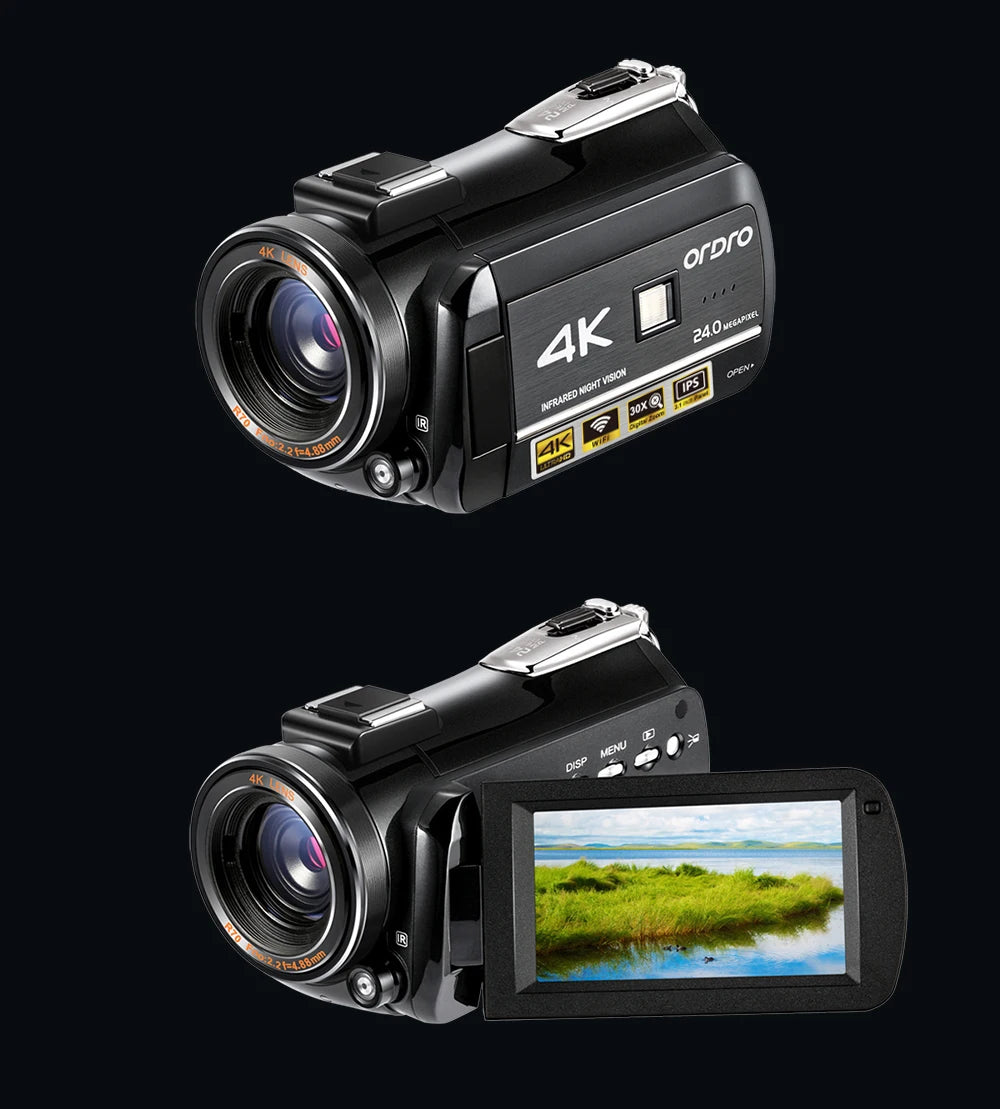 ORDRO AC3 Ghost Hunting Wifi APP Conference 4K UHD Professional Digital Video Camera