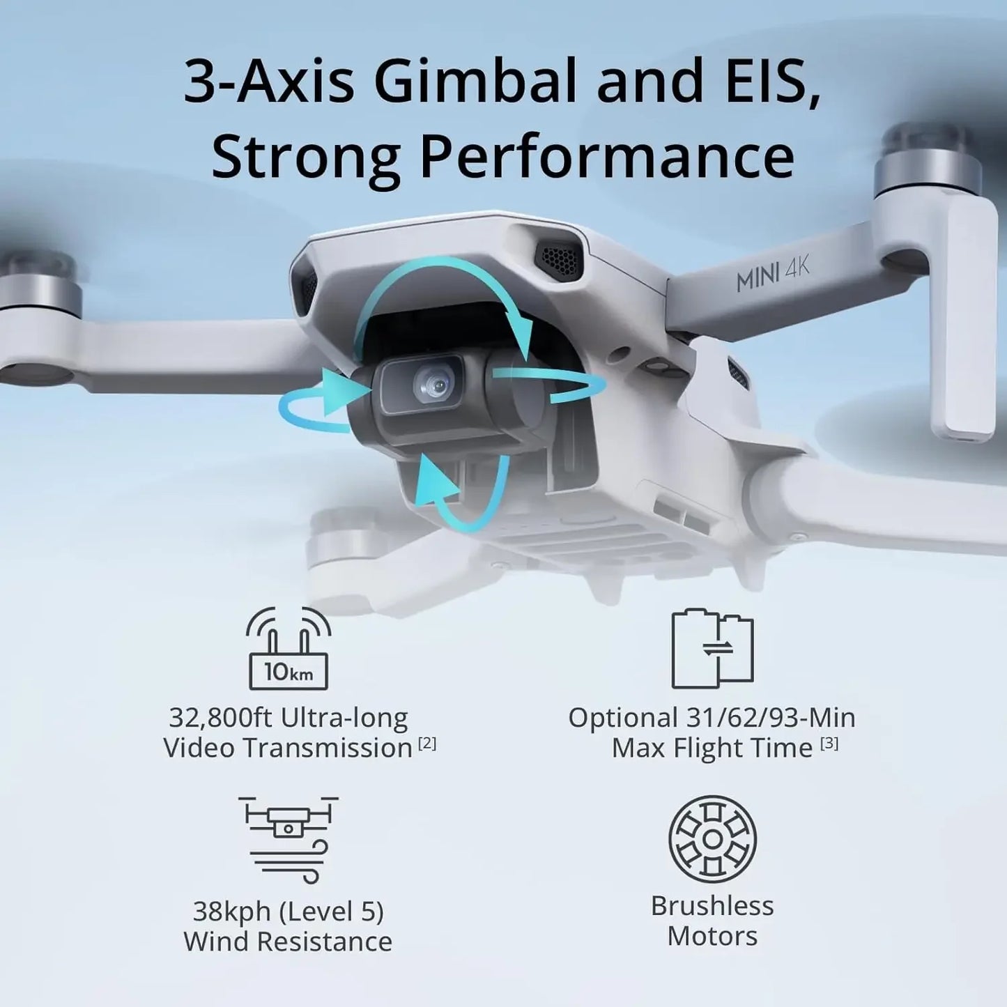 JHDDJI Mini 4K Drone with 4K UHD Camera for Under 249g 3Axis Gimbal Stabilization Video Transmission Wind Video Photo Dron Gifts