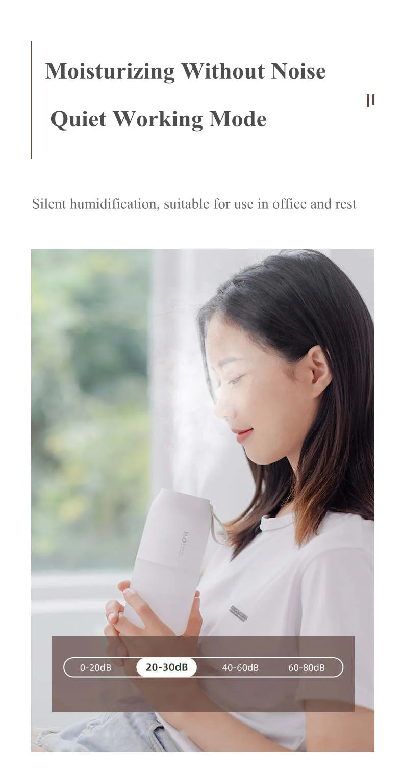300ml Dual Sprayer Air Humidifier 2000mAh USB Rechargeable Battery Wireless Aroma Mist Maker Fogger Diffuser Light Umidificador