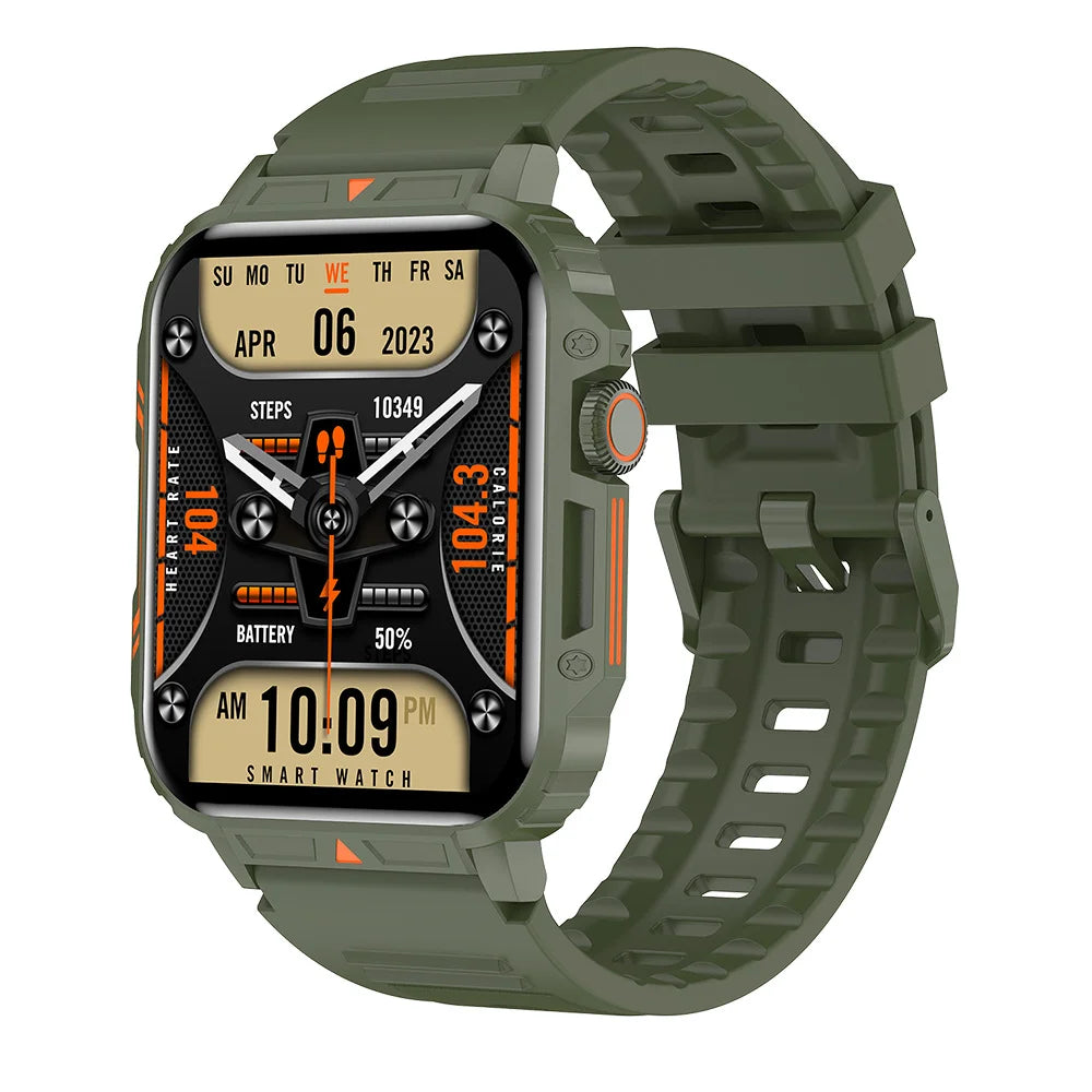 L81 Outdoor Sports Waterproof Smartwatch Big Battery Fitness Tracker BT Dial Call Sport Smartwatch Men for IOS Android