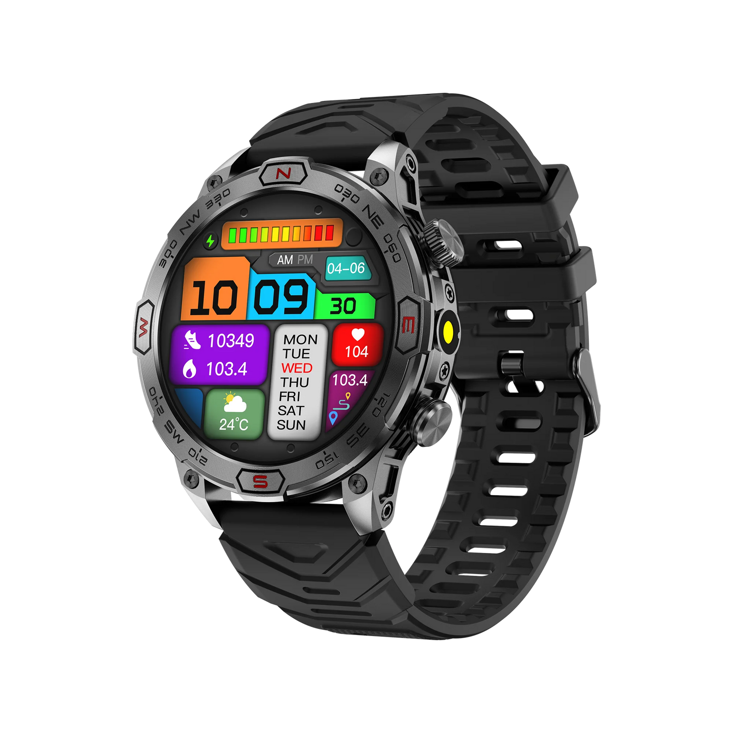 Popular KC86 Smartwatch 1ATM Waterproof Multi Sports Mode Wearable Device Outdoor Smart Watch