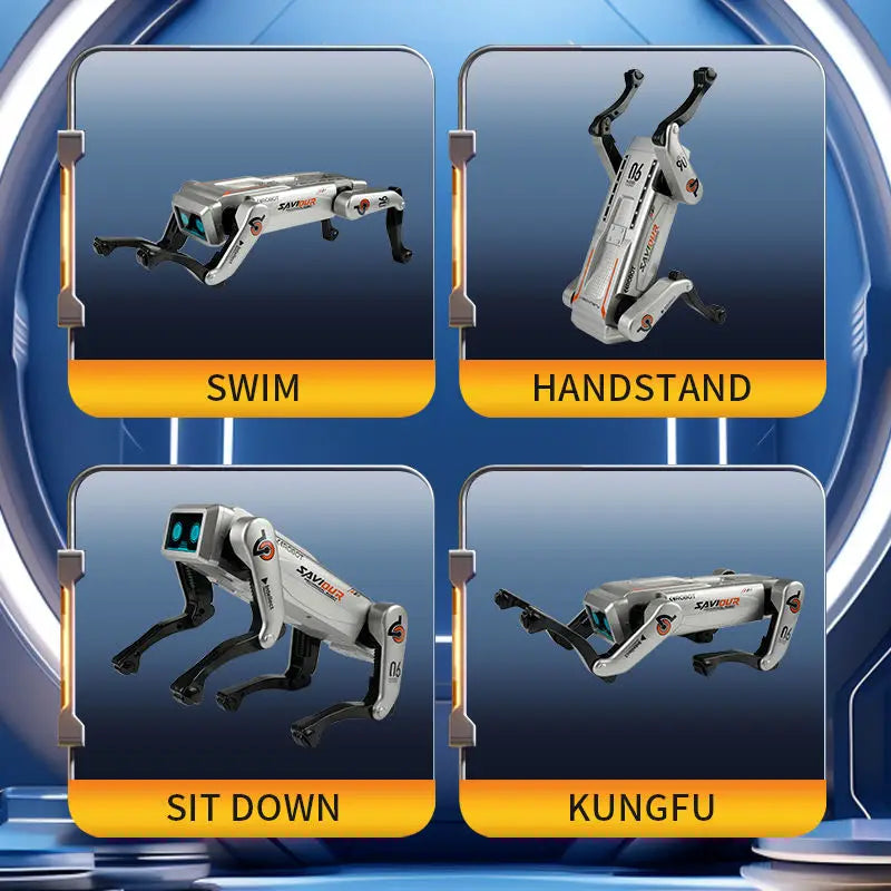 AI Intelligent Smart Robot Dog Toy Voice Command & Mobile Phone Remote Control with Language Interaction Programming