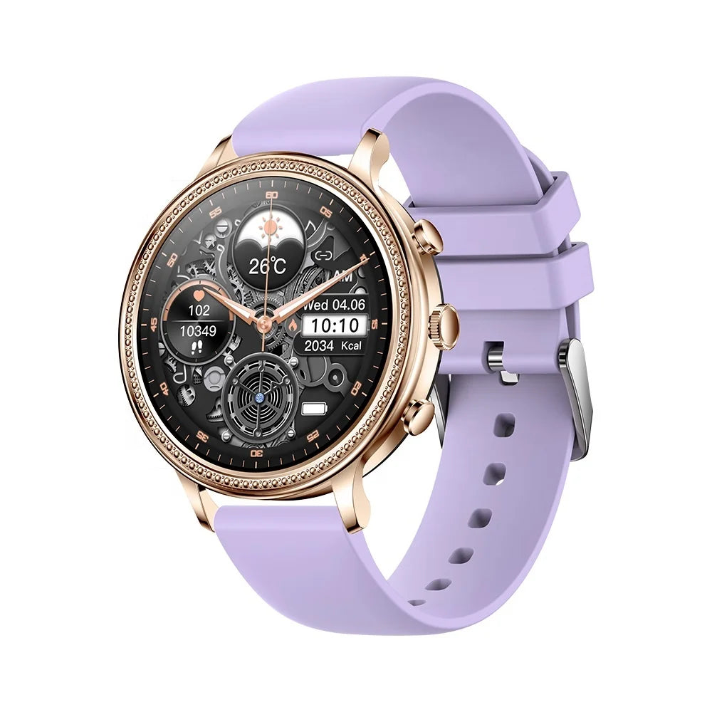 Woman Smartwatch V60 Heart Rate Monitor Bt Call Music Player Sleep Monitor Smartwatches Woman