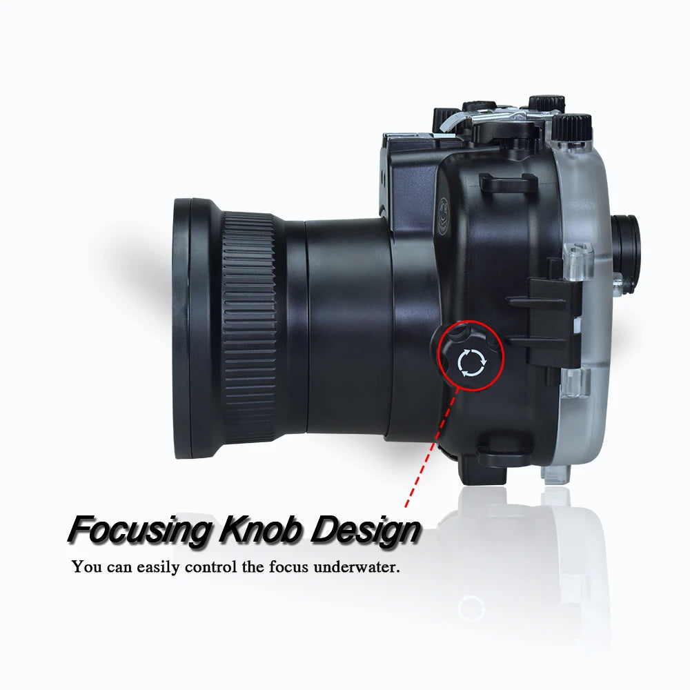 Seafrogs 40m/130ft XT2 Underwater Waterproof Diving Housing case for Fujifilm X-T2 18-55mm Lens Case Scuba Camera