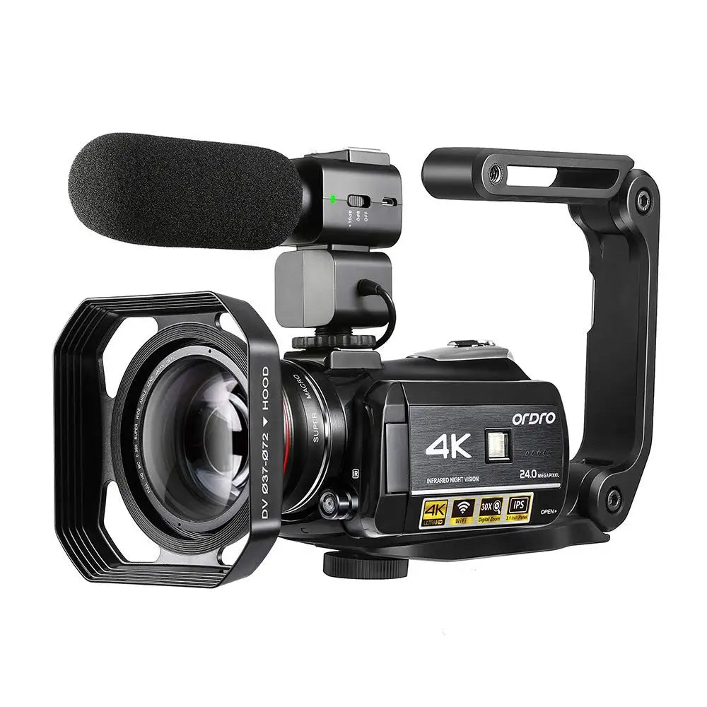 ORDRO AC3 Ghost Hunting Wifi APP Conference 4K UHD Professional Digital Video Camera