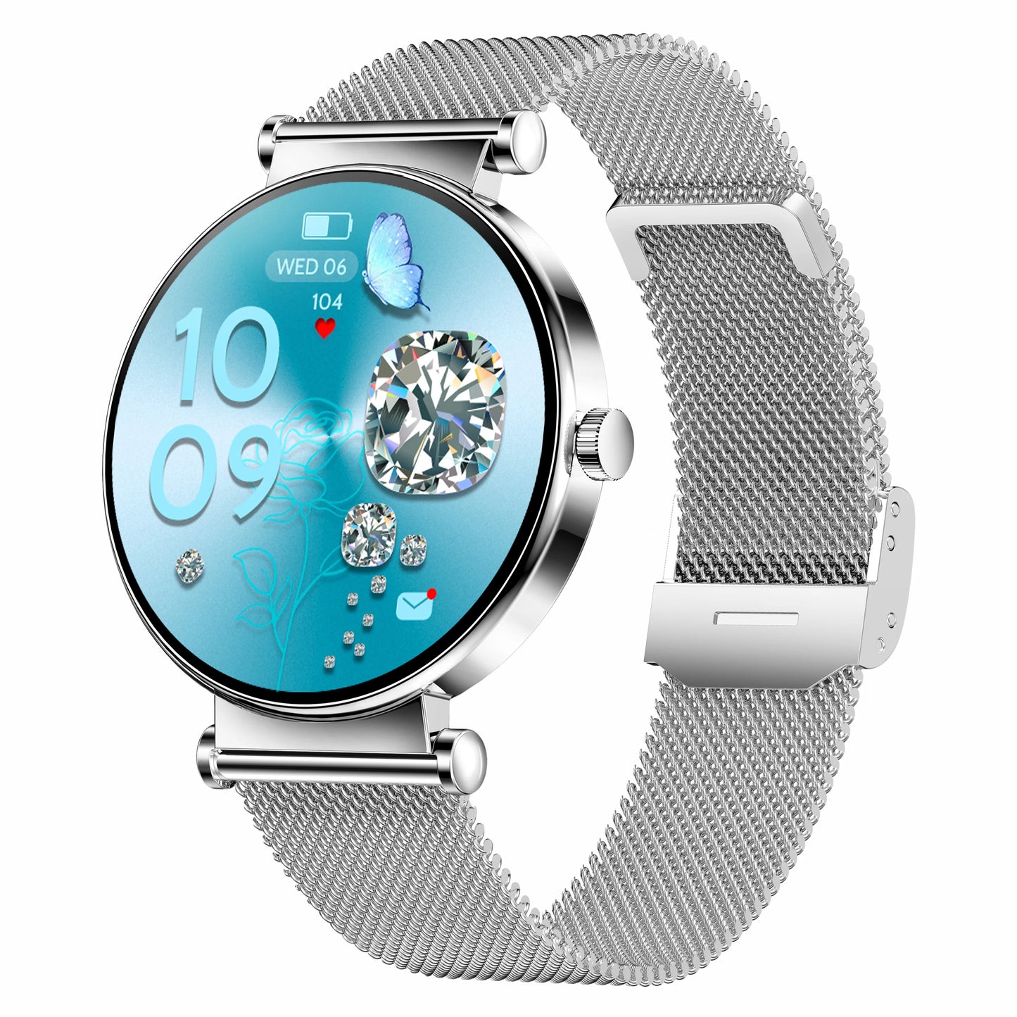 LC26 Smartwatch Lady Health Monitoring 1.32inch Amoled Screen BT Calling 6.8mm Ultra-thin Heart Rate 2025 Smart Watch Woman