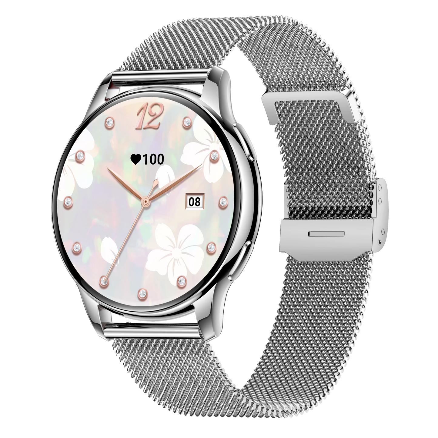 2024 New Arrival Lady Smart Watch Y11 Women's Health Heart Rate 1.32" Amoled Screen IP68 Waterproof BT Call Fashion Smartwatch