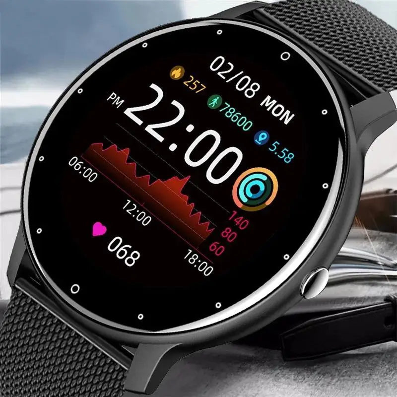 ZL02 Men Women Original Fashion Casual Smartwatch for IOS Android Message Reminder Sleep Monitor Heart Rate Mens Smart Watch
