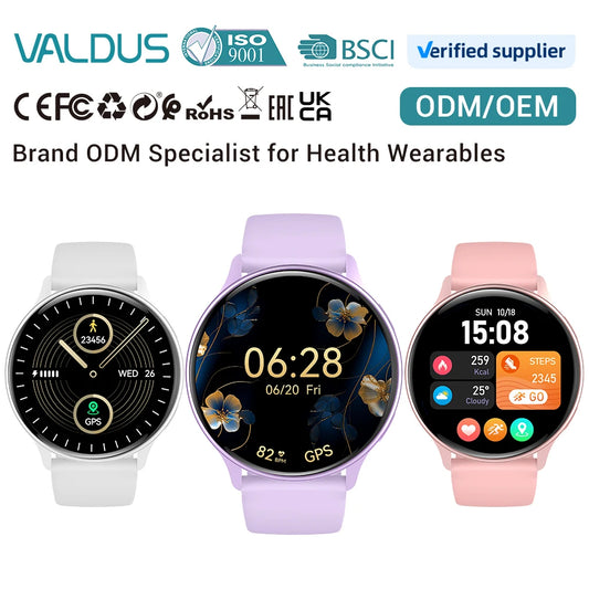 VALDUS ODM/OEM 2025 VG53 Pro GPS Smart Watch 1.43 Inch Amoled Screen Outdoor Sports Fitness Tracker Relojes Smartwatch for Women