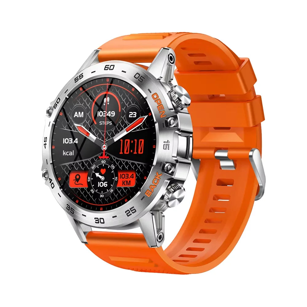 2025 Outdoor Sport Smartwatch 1.39 Round Screen 400mAh Battery Health Heart Rate Monitoring Waterproof K52 Smart Watch