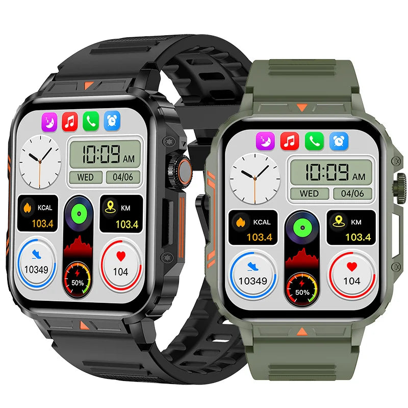 L81 Outdoor Sports Waterproof Smartwatch Big Battery Fitness Tracker BT Dial Call Sport Smartwatch Men for IOS Android