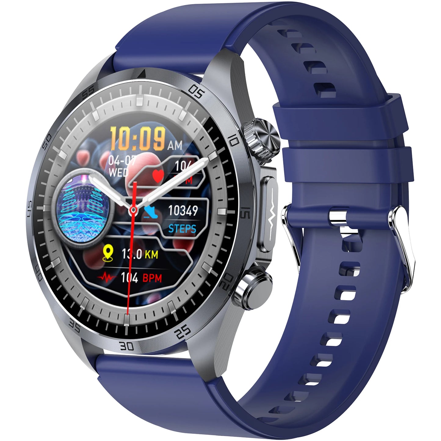 VALDUS ECG Health Smartwatch Breathing Training Precise Blood Pressure Blood Oxygen Monitoring Pulse Therapy VE57 Pro Smartwatch