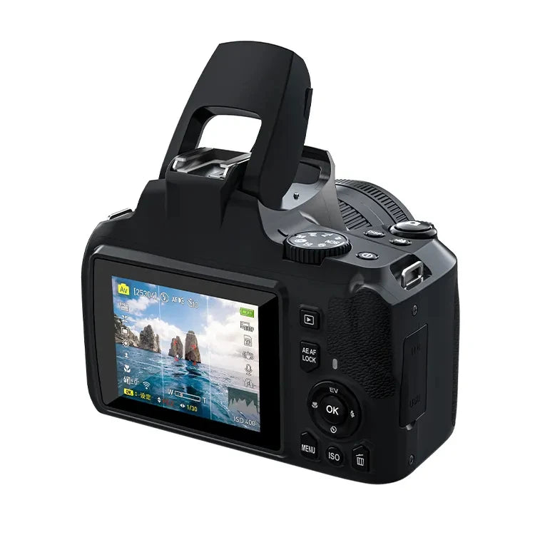 Winait Super 4k DSLR Digital Camera with 10x Optical Zoom and 3.0'' Color Display