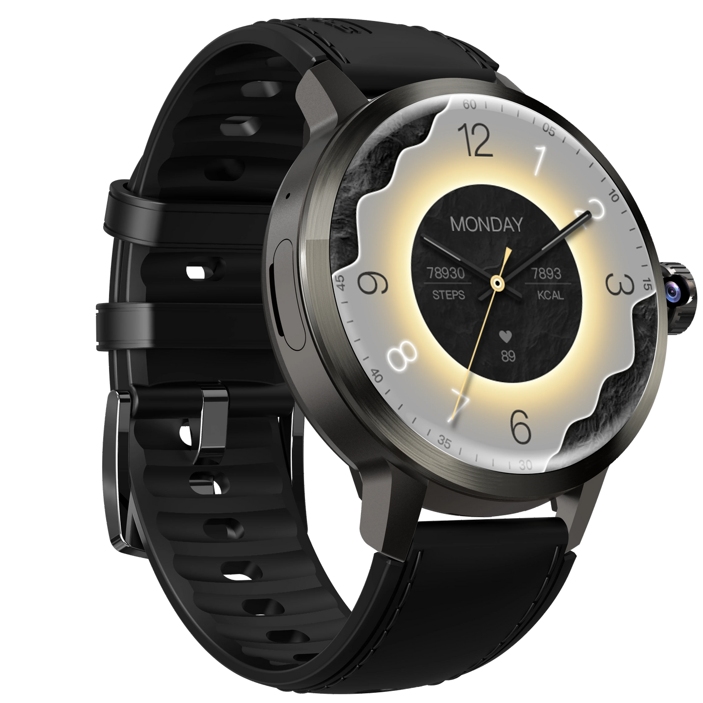 Ultra HD DM82 Android Smart Watch Smartwatch 4G LTE AMOLED Curved Screen Faces Password App Market IP68 Waterproof Sport Watches