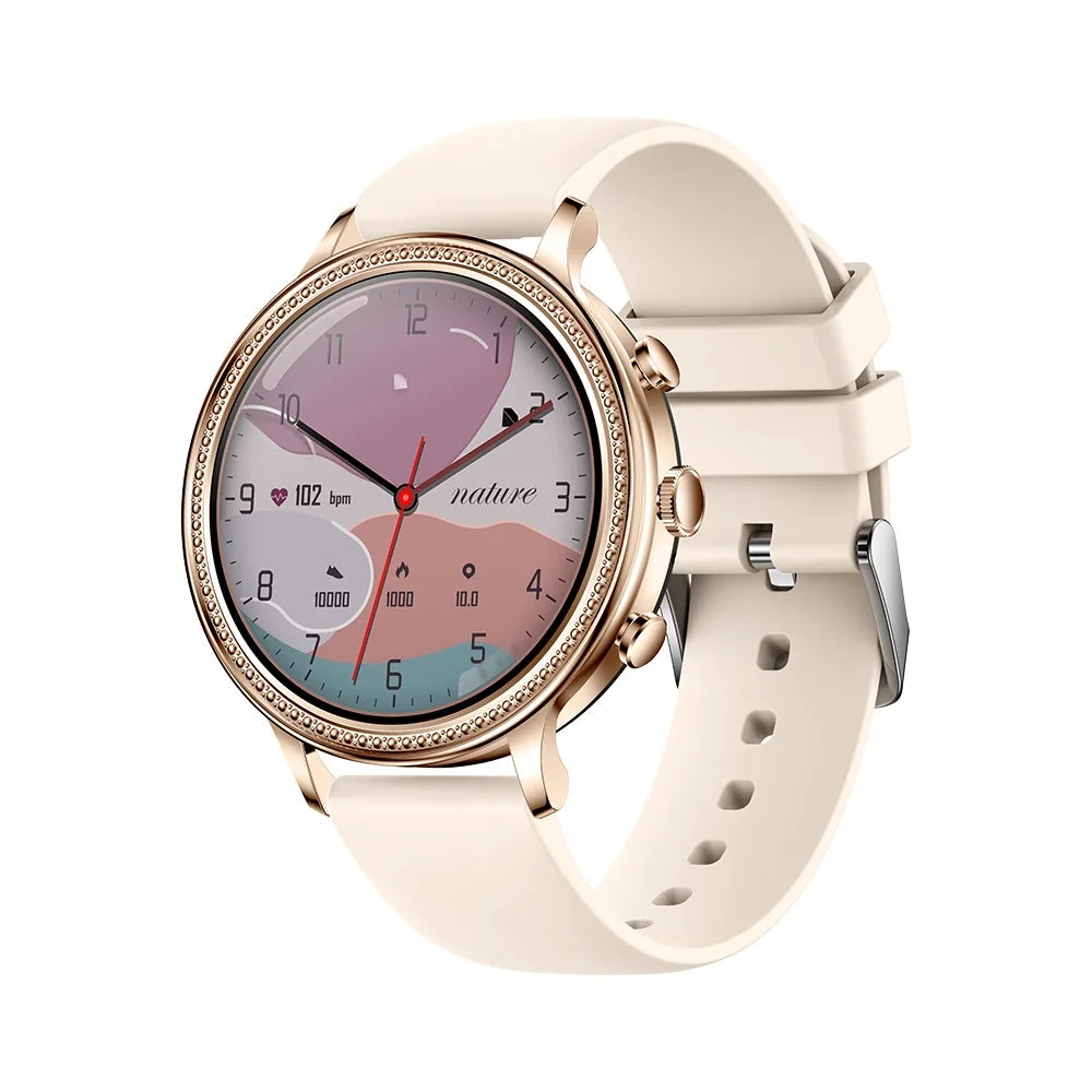 Woman Smartwatch V60 Heart Rate Monitor Bt Call Music Player Sleep Monitor Smartwatches Woman
